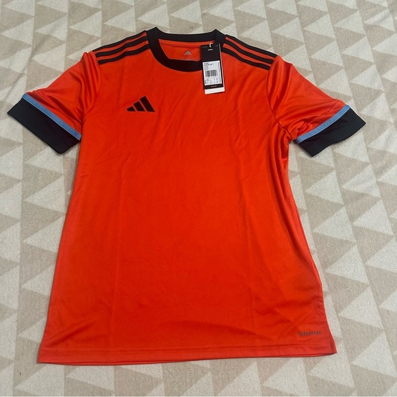 Adidas boys orange jersey soccer shirt squandra 25 custom - Picture 1 of 2